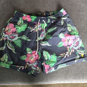 Polo Hawaiian swim trunks